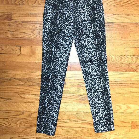 Bettie on the Prowl Snow Leopard Punk Goth Cotton Pants - Picture 4 of 9